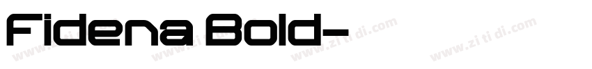 Fidena Bold字体转换